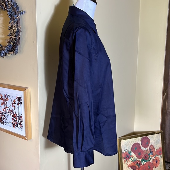 RALPH LAUREN Size 1X Button Front 100% Cotton Blouse RLL Logo Embroidered $148 - Picture 5 of 15